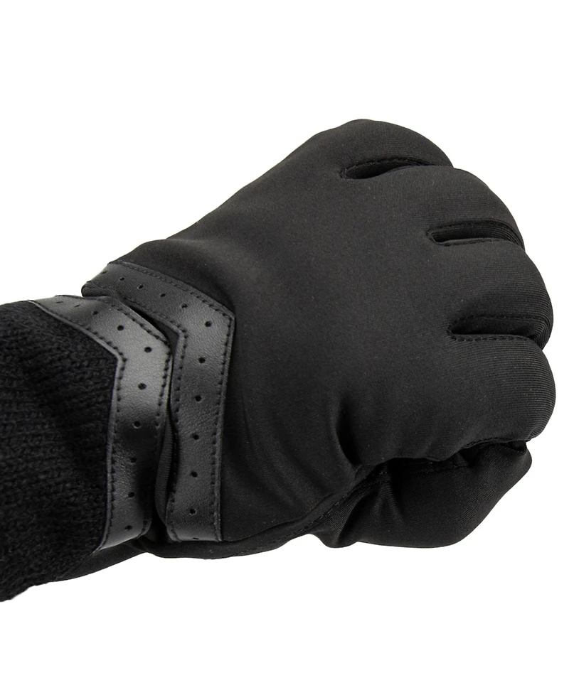 Isotoner Signature Women's Rib-Knit Fleece-Lined Gloves