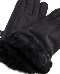 Isotoner Signature Women's Mya smartDRI Faux-Fur Cuff Gloves