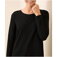 Pact Luxe Stretch Jersey Swing Long Sleeve Tee