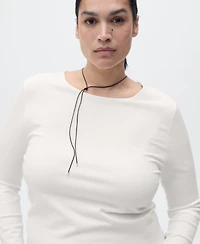 Mango Women's Fine-Knit Fitted Sweater