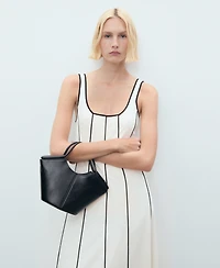Mango Women's Striped Cotton Dress