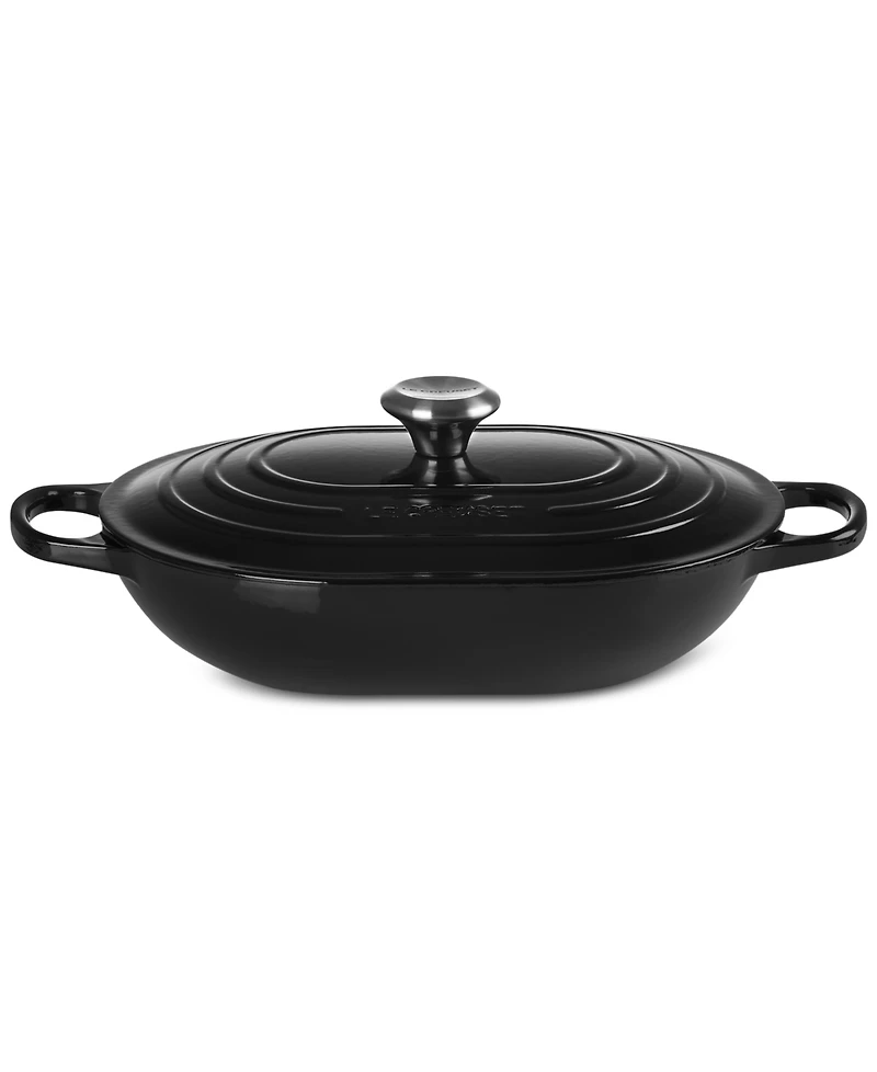 Le Creuset Enameled Cast Iron Signature 3.75-Quart Oblong Dutch Oven With Lid