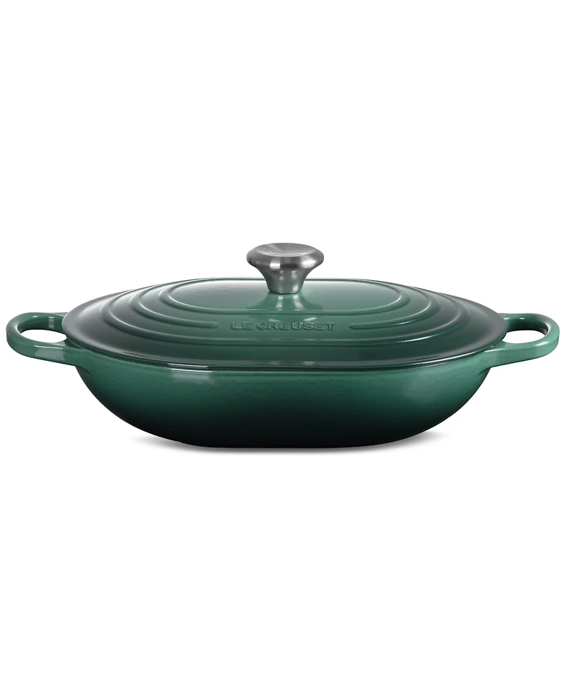 Le Creuset Enameled Cast Iron Signature 3.75-Quart Oblong Dutch Oven With Lid