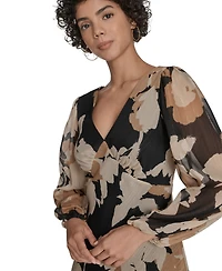 Calvin Klein Women's Printed Midi Dress