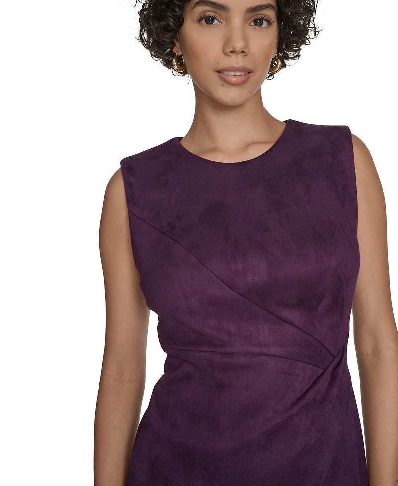 Calvin Klein Women's Side Ruched Midi Dress
