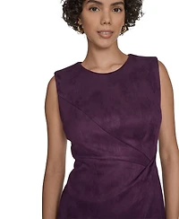 Calvin Klein Women's Side Ruched Midi Dress