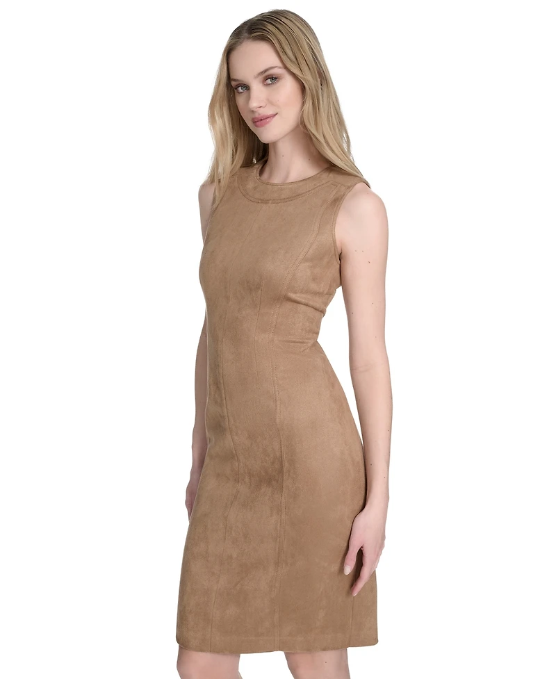 Calvin Klein Women's Sleeveless Midi Sheath Dress