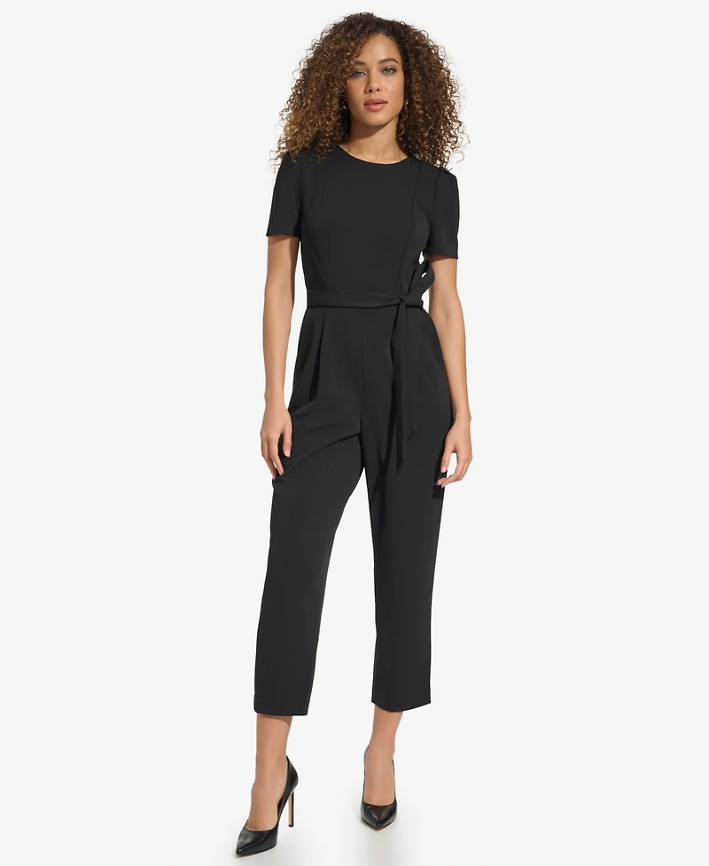 Calvin Klein Women's Puff Sleeve Jumpsuit