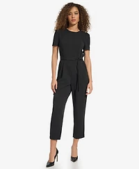 Calvin Klein Women's Puff Sleeve Jumpsuit