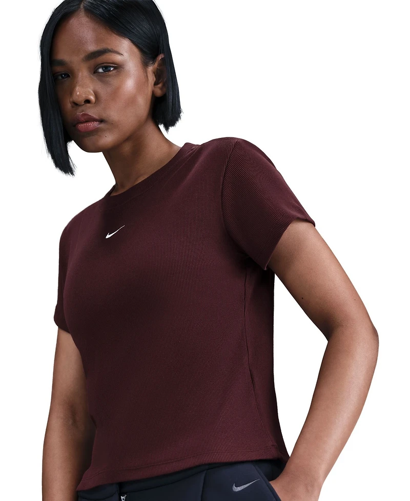 Nike Sportswear Women's Tight Ribbed Short Sleeve T-Shirt