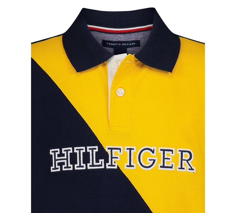 Tommy Hilfiger Toddler and Little Boys Diagonal Color Block Polo Shirt