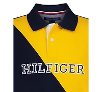 Tommy Hilfiger Toddler and Little Boys Diagonal Color Block Polo Shirt