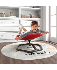 Costway Kids Sensory Swivel Chair with Non-Slip Metal Base for Autistic Kids Indoor Outdoor