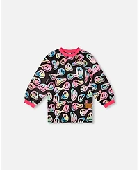 Deux par Deux Boy School Apron Smiley Face Girl - Toddler|Child