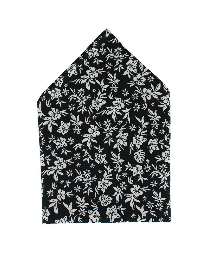 Trafalgar Men's Oleander Floral and Vine Patterned Handkerchief (Single)