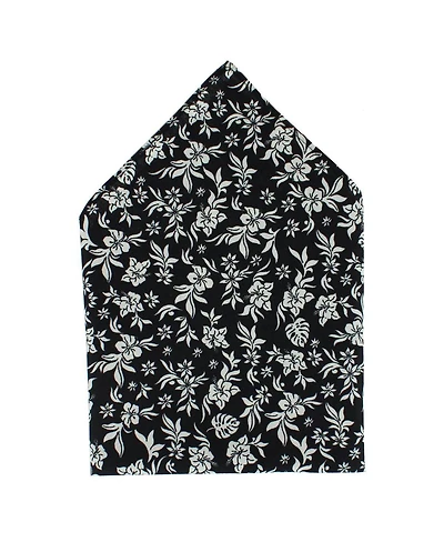 Trafalgar Men's Oleander Floral and Vine Patterned Handkerchief (Single)