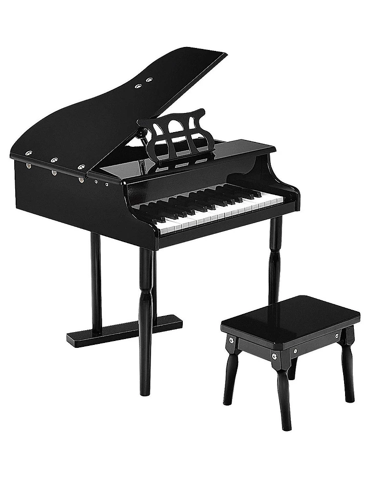 Akiudex Kids Classical Piano Set with 30 Keys Music Stand and Stool