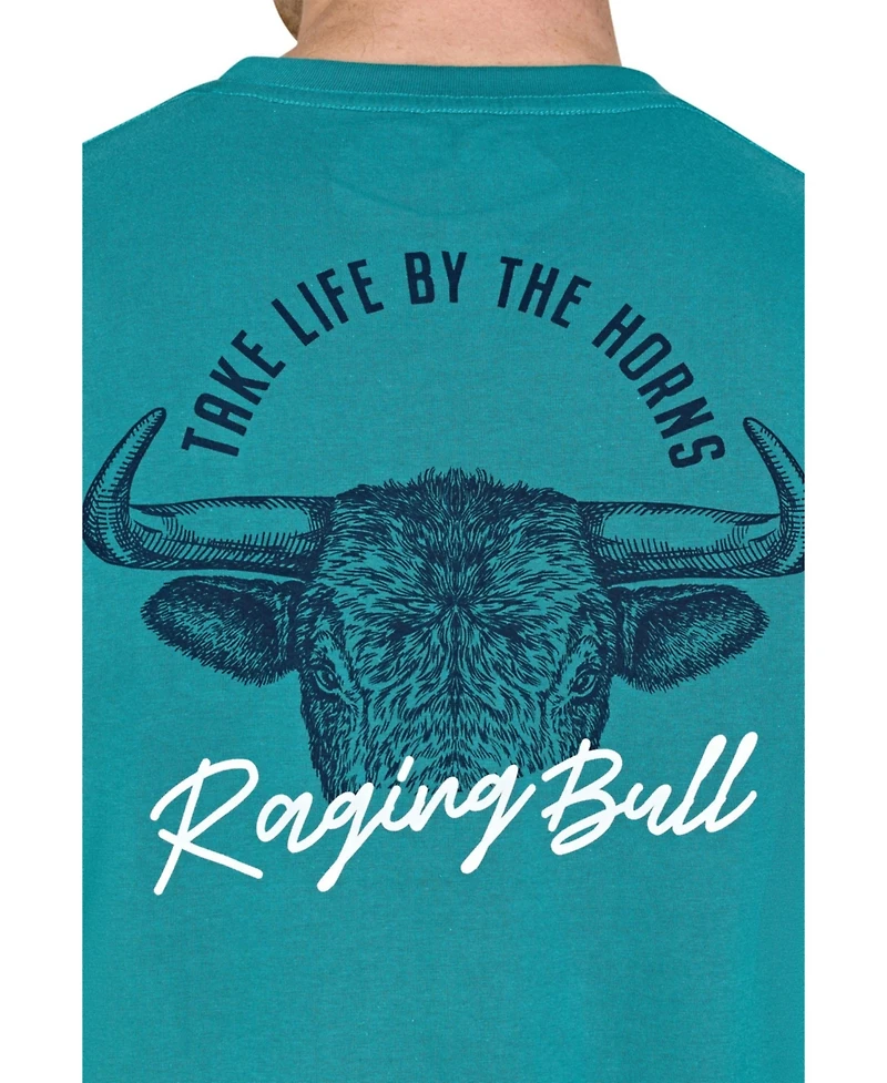 Raging Bull Men's Yfc Horns Back Print T-Shirt