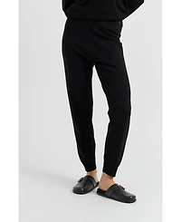 Chinti & Parker Women's Wool Cashmere Cuffed Joggers