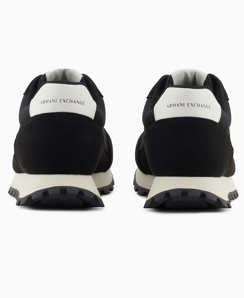 A|X Armani Exchange Men's Logo Mesh Sneakers