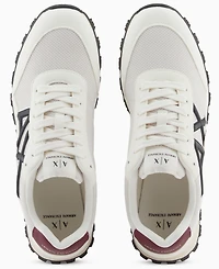 A|X Armani Exchange Men's Drop Logo Mesh Sneakers