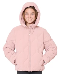 Sam Edelman Big Girls Velvet Touch Onion Quilted Jacket