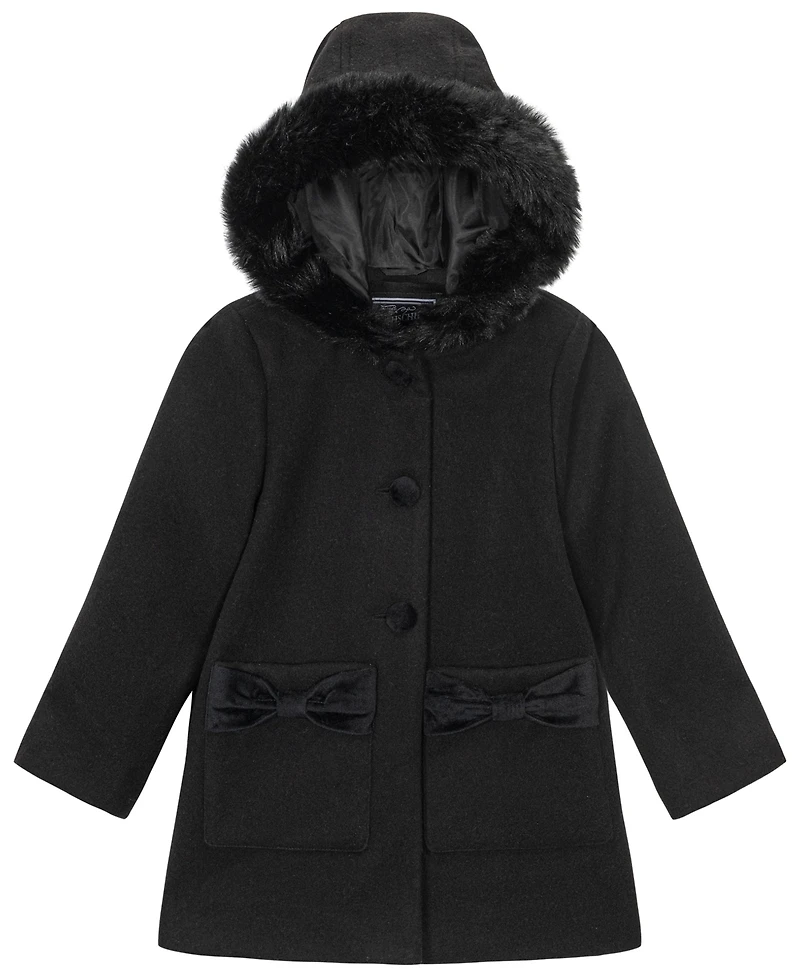 S Rothschild & Co Big Girl Bow Pocket Dress Coat