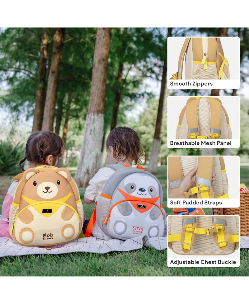 BabbleRoo Toddler Backpack for Boys and Girls Cooper the Cat with Leash