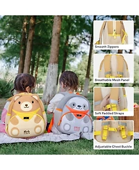 BabbleRoo Toddler Backpack for Boys and Girls Cooper the Cat with Leash