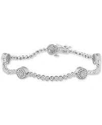 Diamond Circle Bracelet in Sterling Silver (1/2 ct. t.w.)