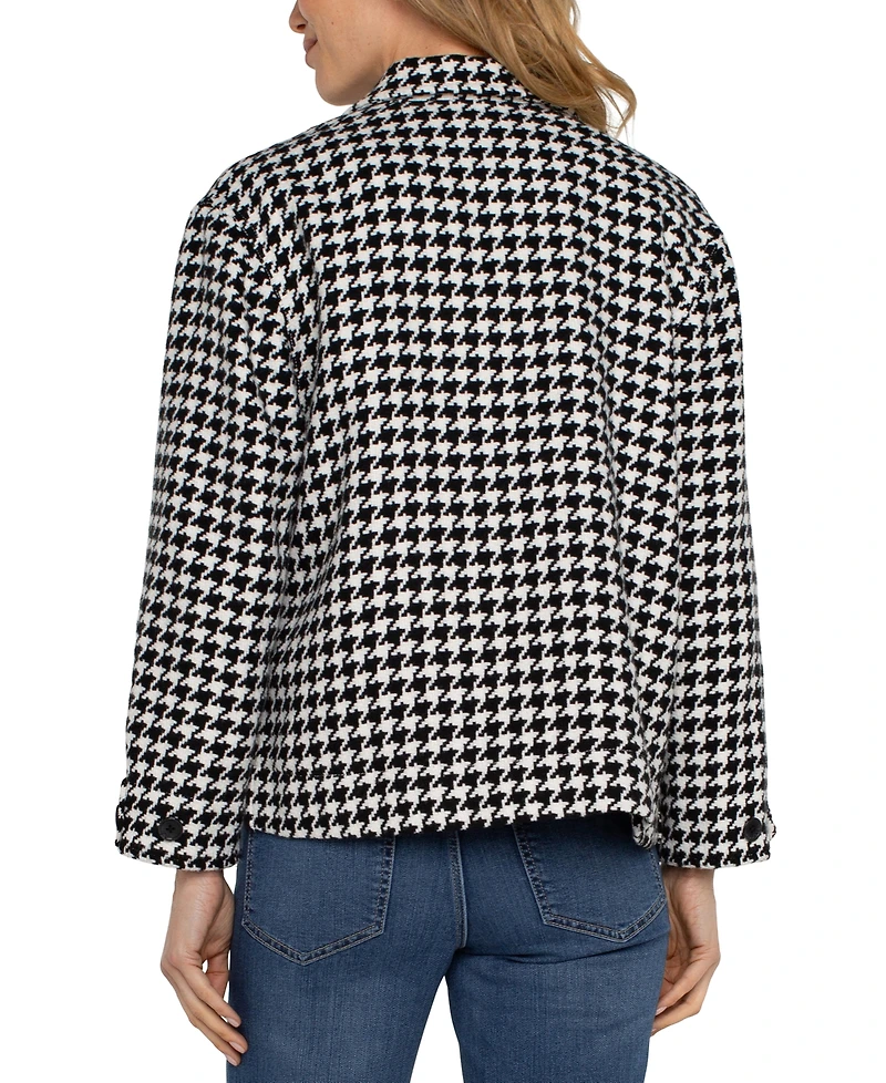Liverpool Los Angeles Petite Boxy Notch Collar Shacket