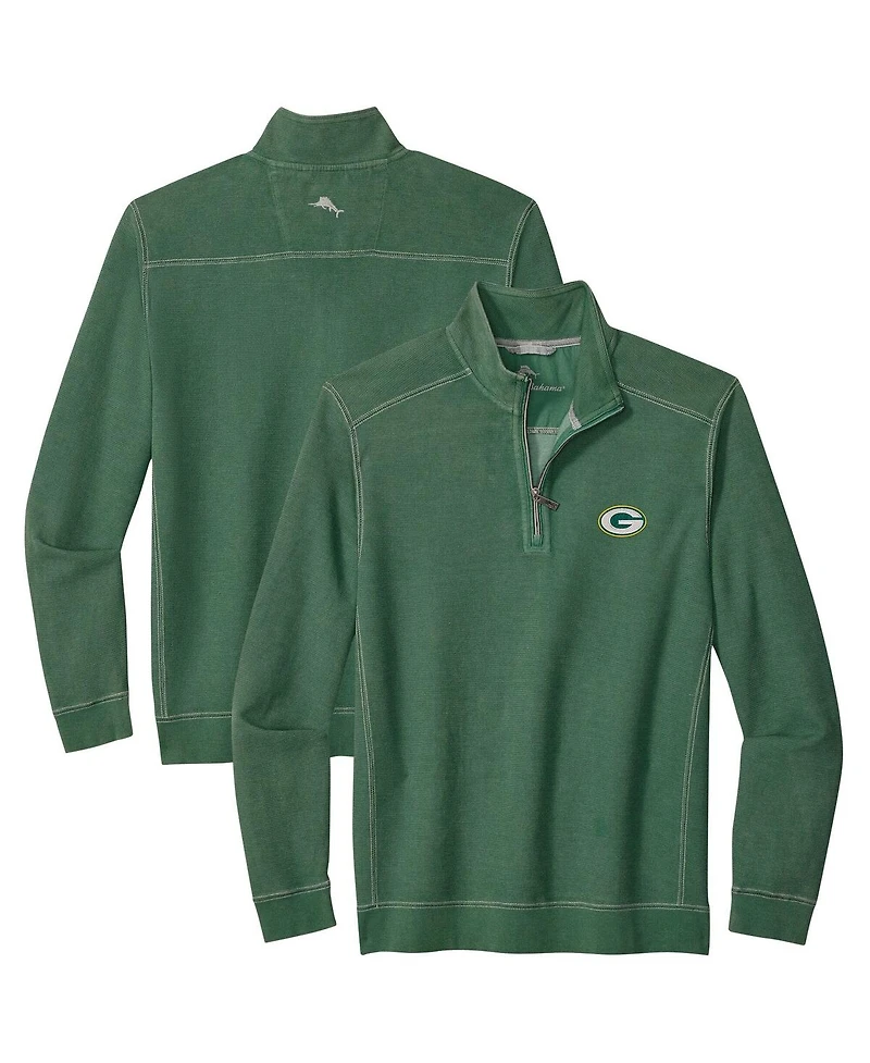 Tommy Bahama Men's Green Bay Packers Sport Tobago Half-Zip Jacket