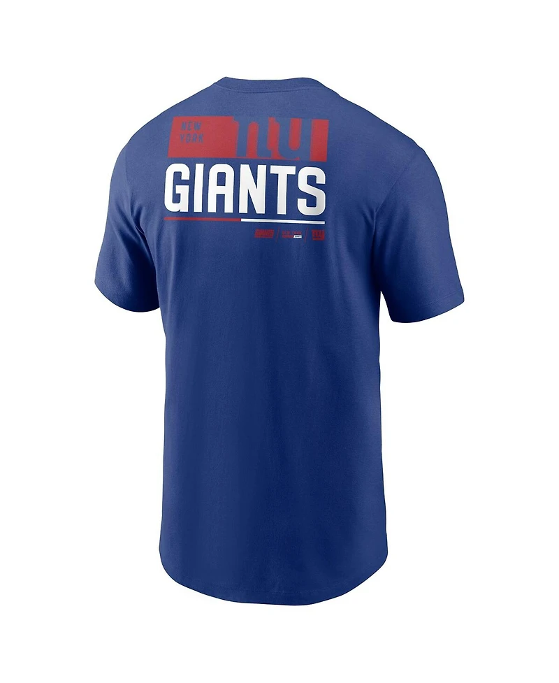 Nike Men's Royal New York Giants Team Incline T-Shirt