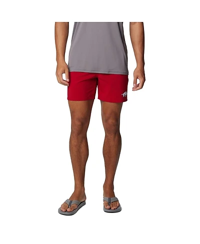 Columbia Men's Cardinal Arkansas Razorbacks Pfg Terminal Roamer Omni-Shade Stretch Shorts