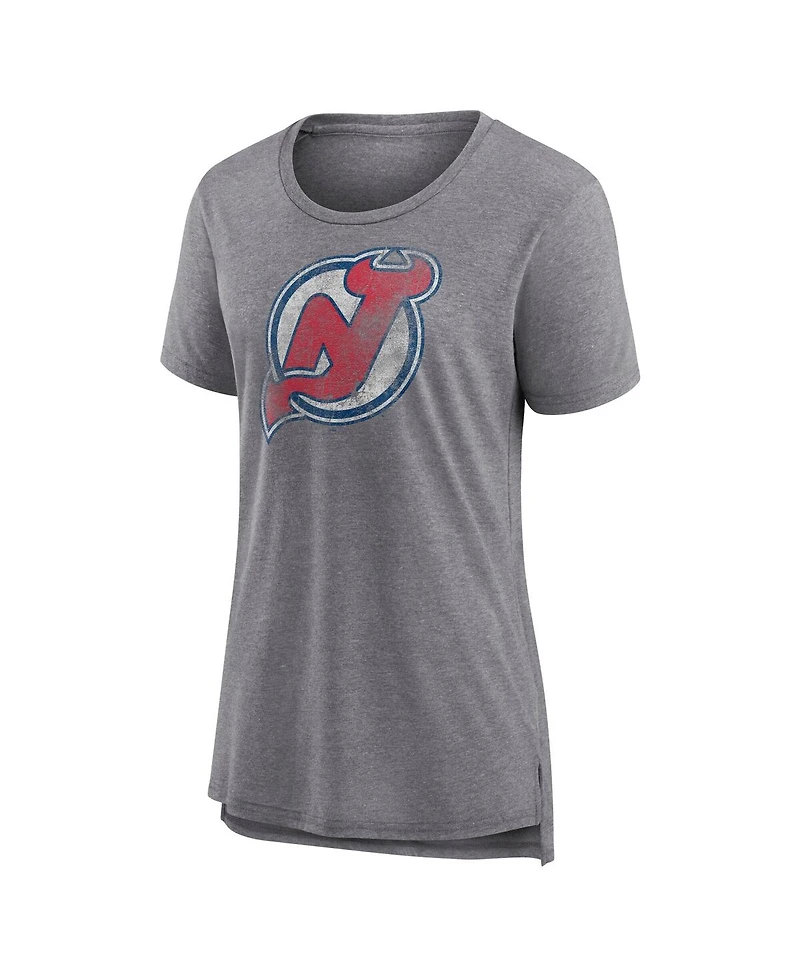 Fanatics Women's Heather Gray New Jersey Devils Special Edition 2.0 Modern T-Shirt