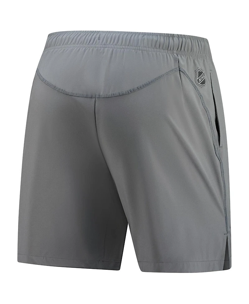 Fanatics Men's Gray New Jersey Devils Authentic Pro Performance Shorts