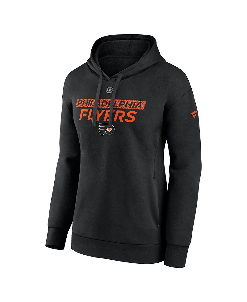 Fanatics Women's Black Philadelphia Flyers Authentic Pro Core Primary Fleece Pullover Hoodie