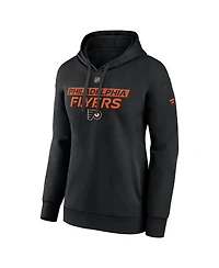 Fanatics Women's Black Philadelphia Flyers Authentic Pro Core Primary Fleece Pullover Hoodie