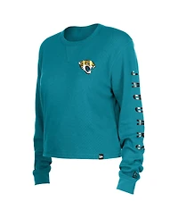 New Era Women's Teal Jacksonville Jaguars Sport Night Thermal Long Sleeve T-Shirt