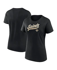 Fanatics Women's Black New Orleans Saints Start to Finish T-Shirt