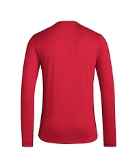 Adidas Men's Crimson Indiana Hoosiers Locker Practice Football Pre-Game Long Sleeve T-Shirt