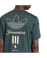 Adidas Men's Green Juventus Terrace Icons Collection Graphic T-Shirt