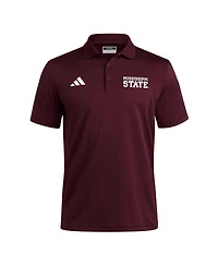 Adidas Men's Maroon Mississippi State Bulldogs Ultimate 365 Ottoman Polo Shirt