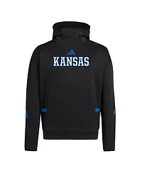Adidas Men's Black Kansas Jayhawks Z.n.e. Pullover Hoodie