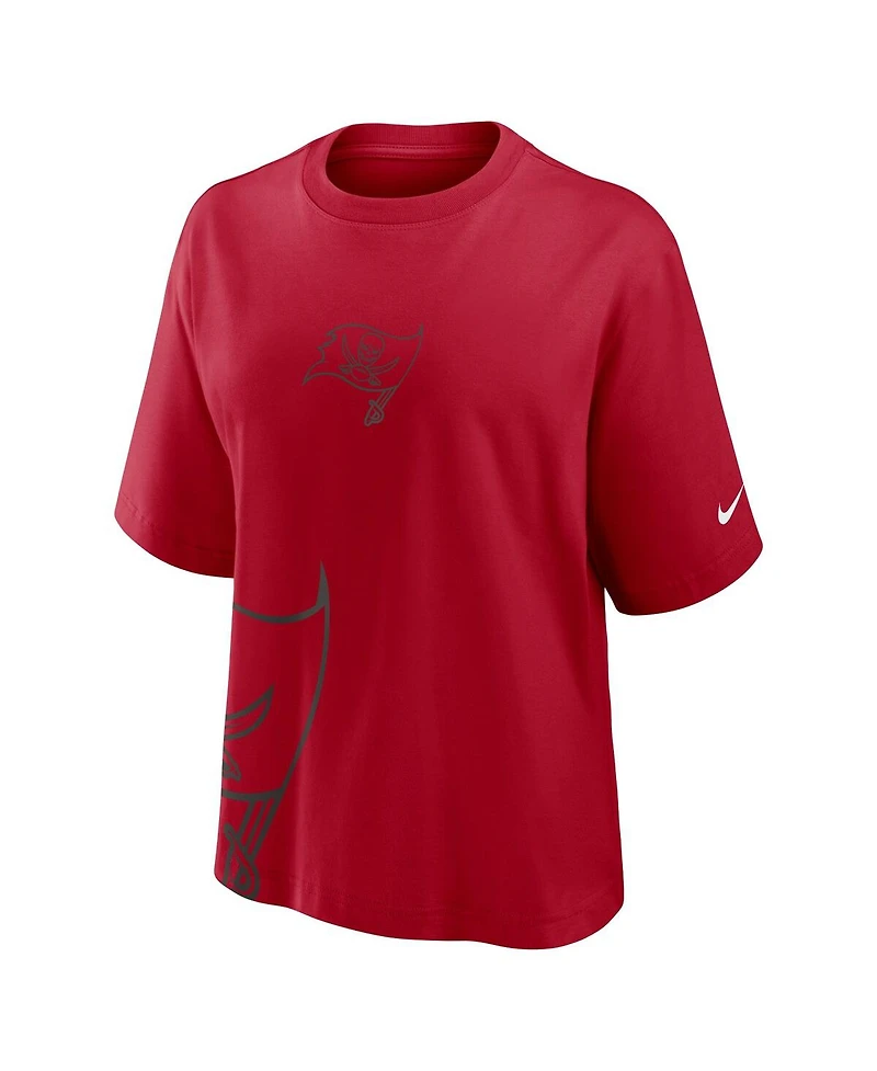 Nike Women's Red Tampa Bay Buccaneers Boxy T-Shirt