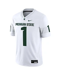 Nike Men's 1 White Michigan State Spartans Game Jersey
