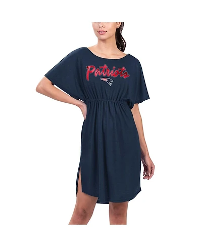 G-iii 4Her by Carl Banks Women's Navy New England Patriots Versus Swim Cover-Up