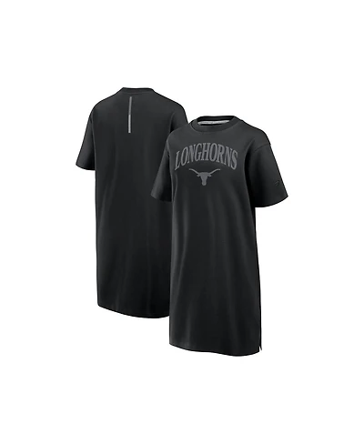 Fanatics Women's Black Texas Longhorns Elements Go Tri-Blend T-Shirt Dress