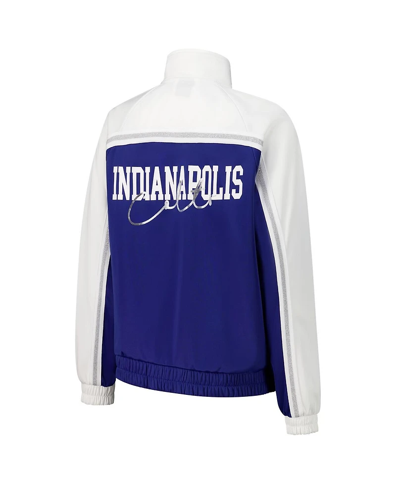 G-iii 4Her by Carl Banks Women's Royal Indianapolis Colts Post Game Full-Zip Track Jacket