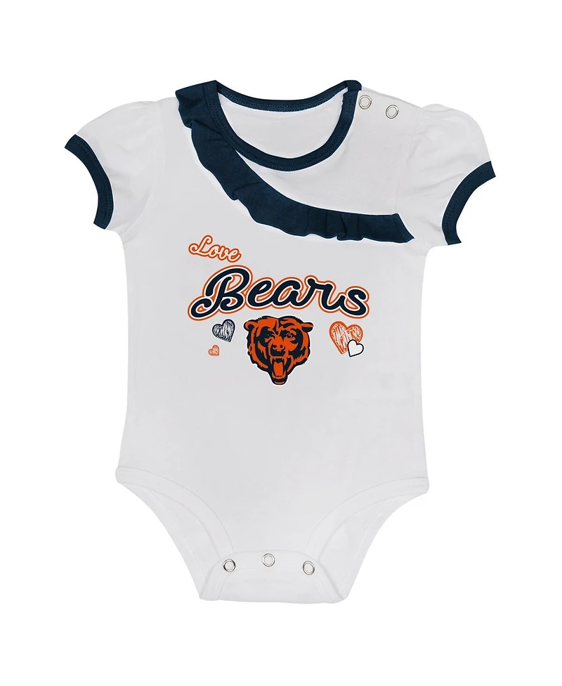 Outerstuff Baby Boys and Girls Chicago Bears Love My Team Bodysuit Skirt Set
